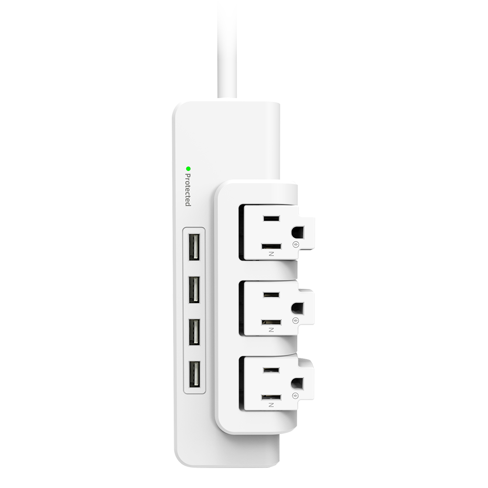 3-Outlet Rotating Power Strip