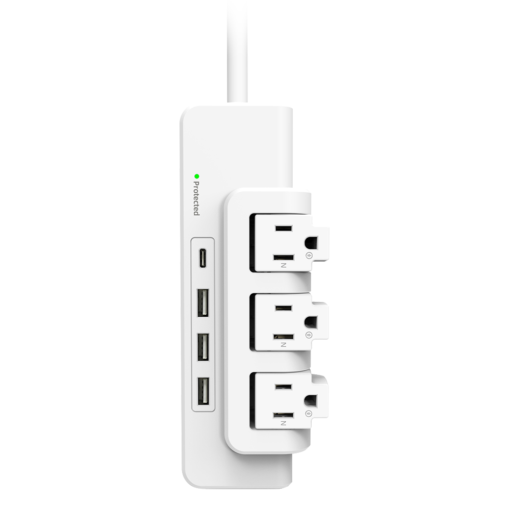 3-Outlet Rotating Power Strip
