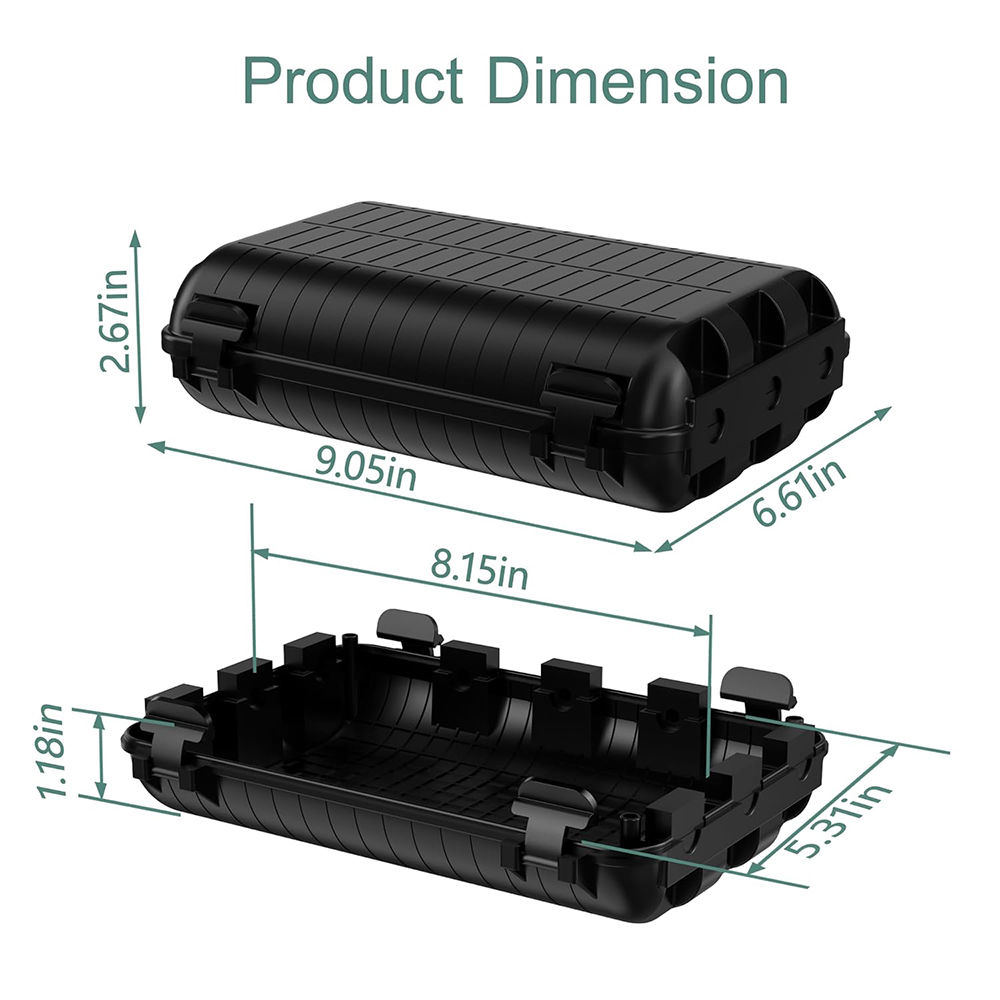IP44-Rated Waterproof Outdoor Extension Cord Box
