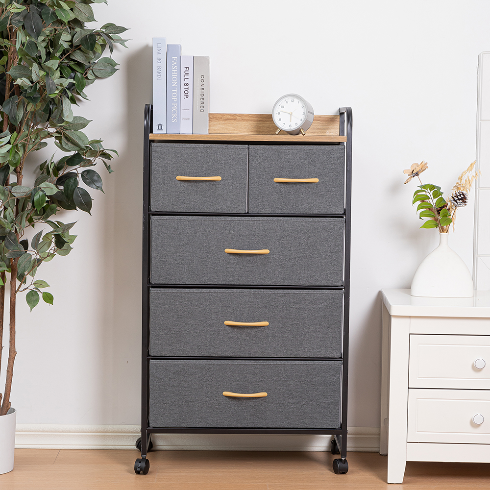 5-Drawers Fabric Chest