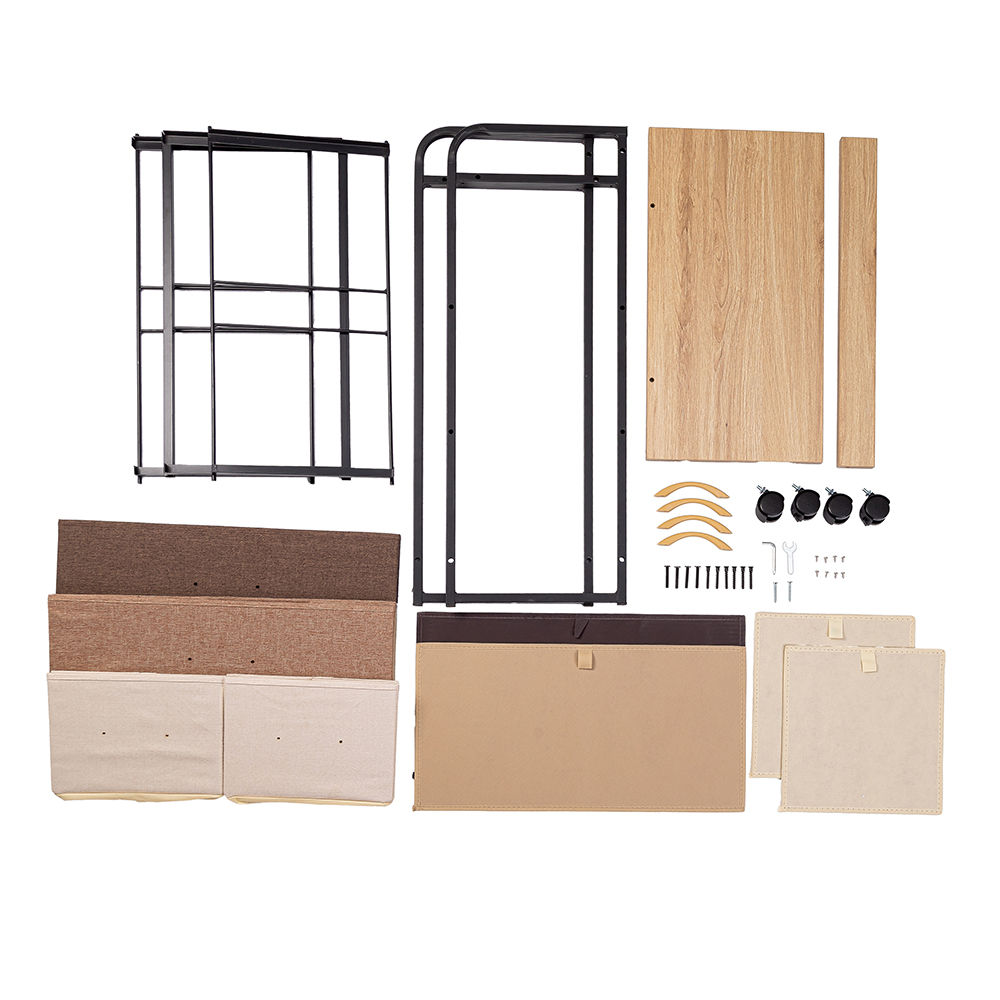 ​Color-blocked 4-drawer Fabric Chest