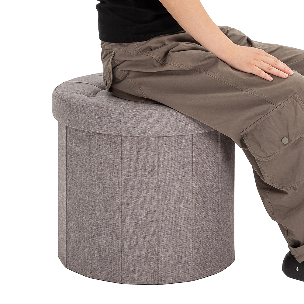 Storage Ottoman Round