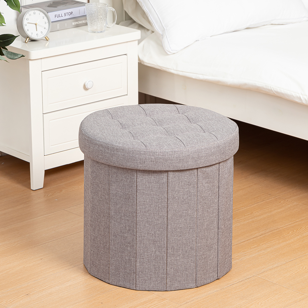 Storage Ottoman Round