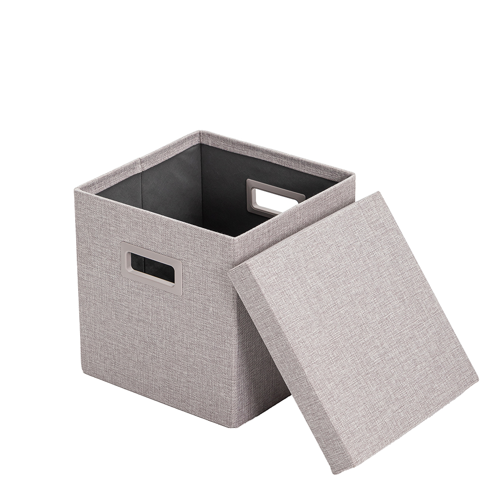 Storage Ottoman with Handles Lid