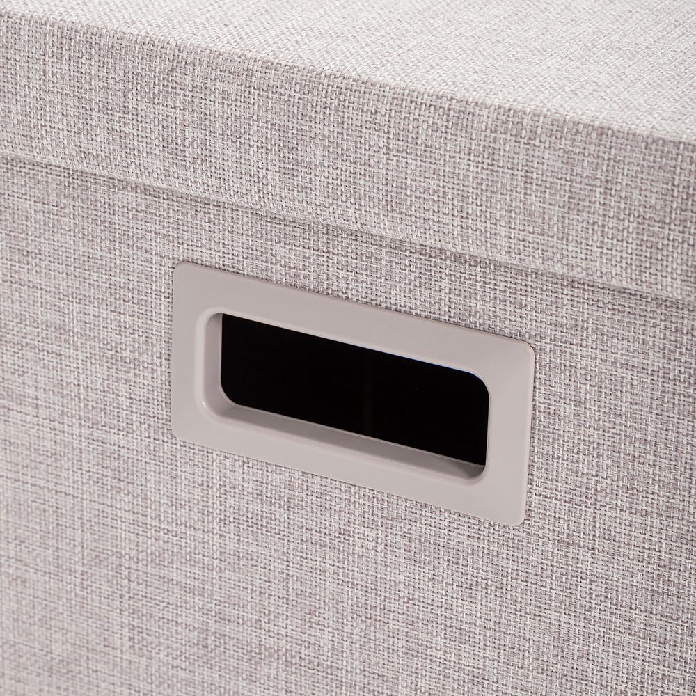 Storage Ottoman with Handles Lid