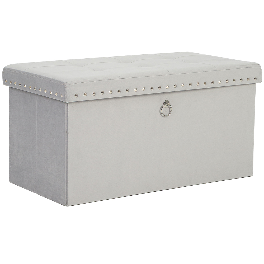 Folding Storage Ottoman Bench