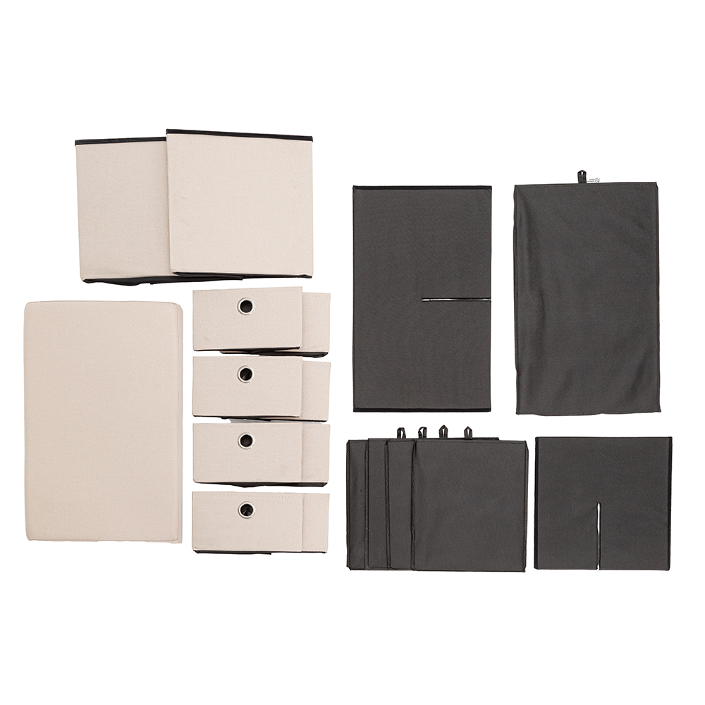4-Drawers Folding Storage Ottoman