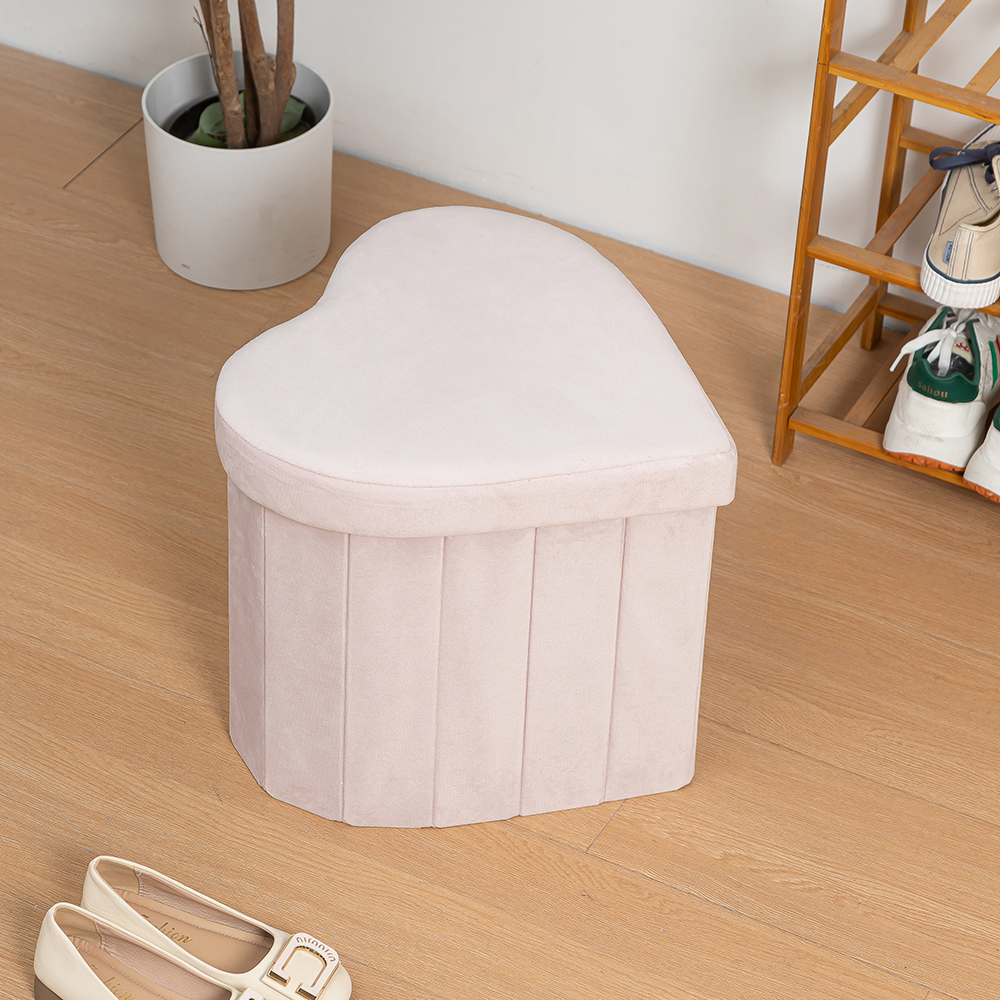 Hear Box Storage Ottoman