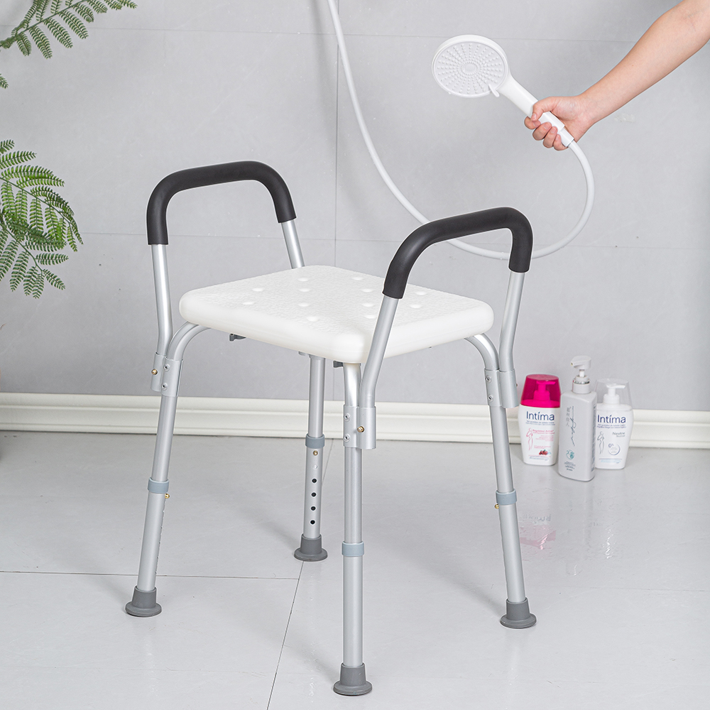 Backless Shower Chair with Arms